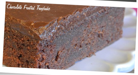 Chocolate Frosted Tray Bake - Baking with the Pink Whisk