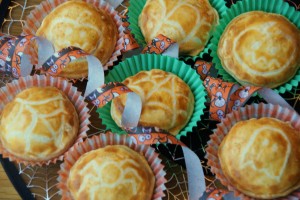 Halloween Chicken Bacon and Leek Pies