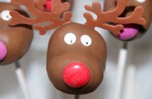 Reindeer Cake Pops or Marzipan Balls