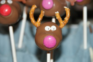 Reindeer Cake Pops or Marzipan Balls