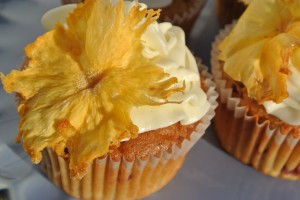 Pineapple and Raspberry Cupcakes