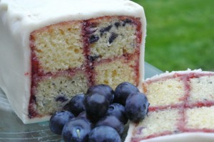 Blueberry & Vanilla Battenberg Blueberry & Vanilla Battenberg