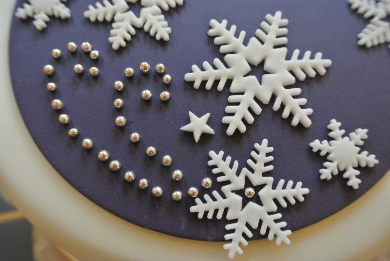 Purple & Snowflakes Christmas Cake Baking, Recipes and ...
