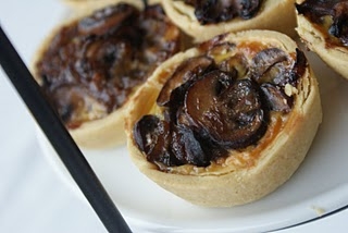 Caramelised Onion and Mushroom Tarts