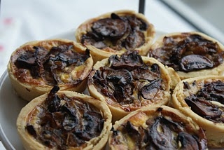 Caramelised Onion and Mushroom Tarts