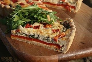 Roasted Red Pepper Tart